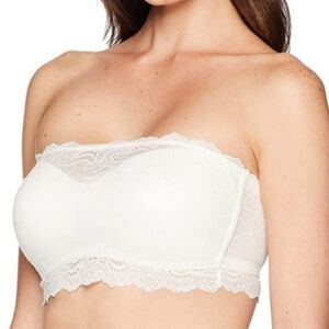SPANX Undie-tectable Better Lace Overlay Lightly Lined Bandeau Bralette, S
